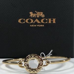 COACH OPEN CIRCLE BANGLE F21620 GOLD